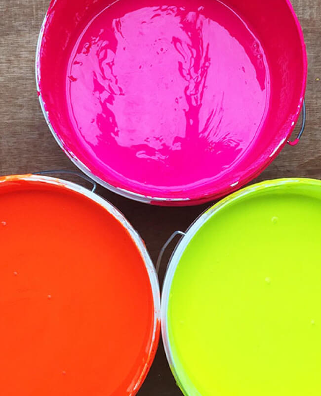 NEON BLOCK PRINTING by Pittywitty